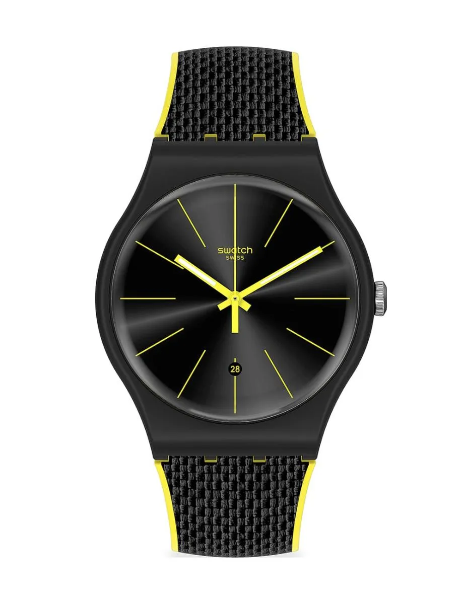 SWATCH BLACK CORD-SUOB406