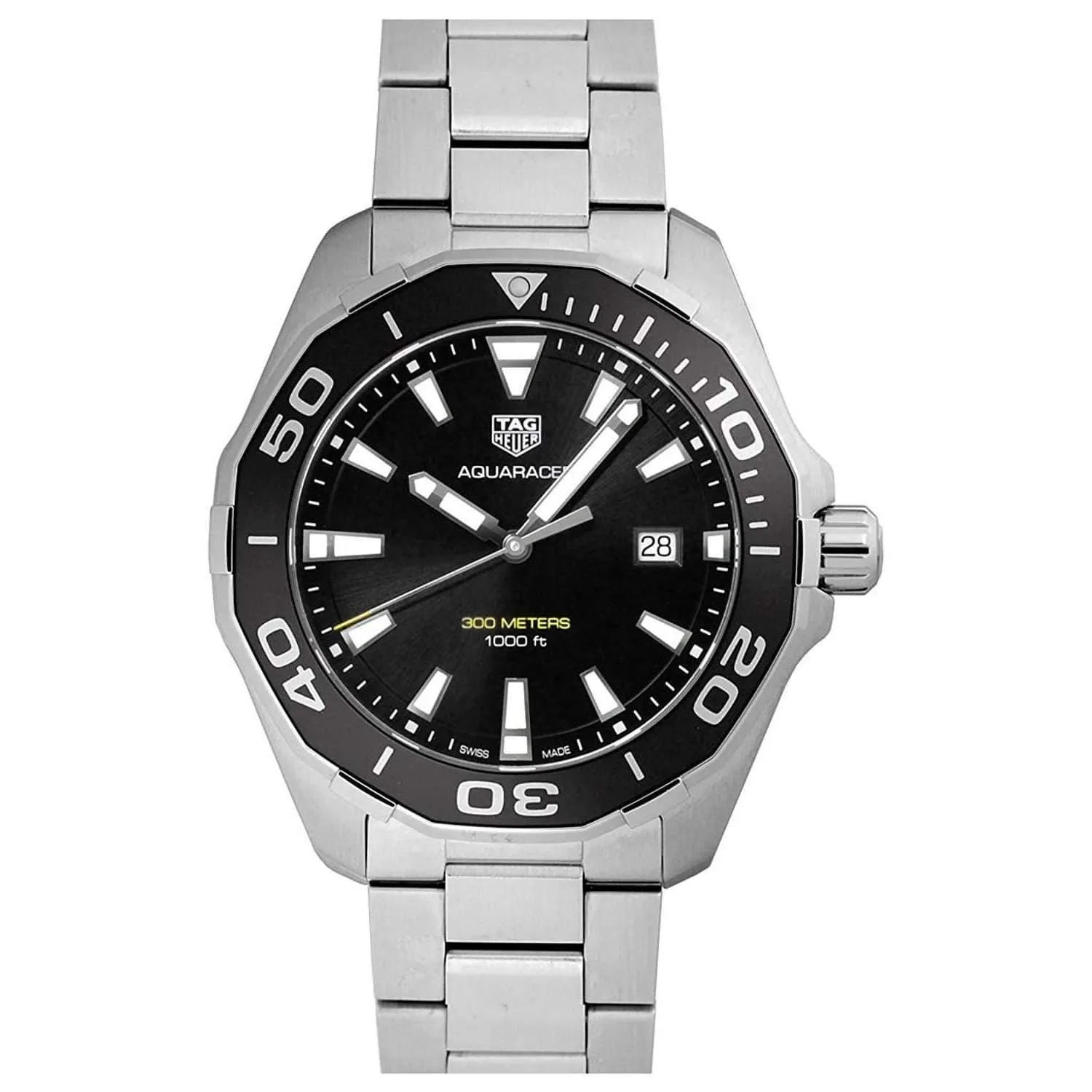 TAG HEUER AQUARACER BLACK DIAL MEN WATCH WAY101A.BA0746