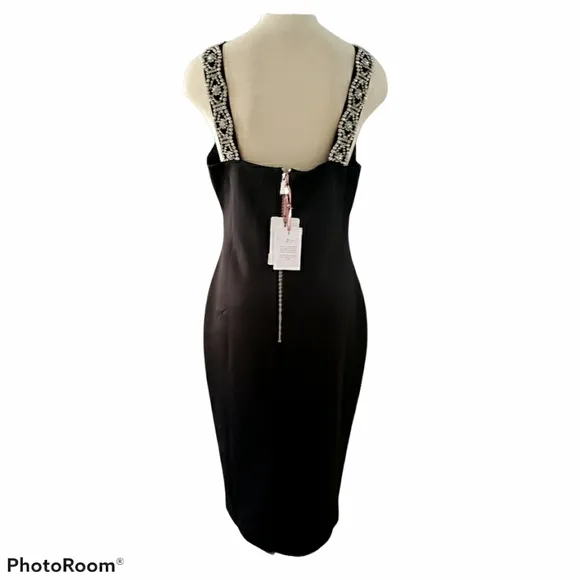 Ted Baker Black Bodycon Mally Cocktail Dress NWT