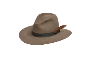 The Brook Beaver Fur Fedora Hat Natural Beaver Fur