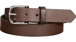 The Colt: Brown Non Stitched Leather Belt 1.25"