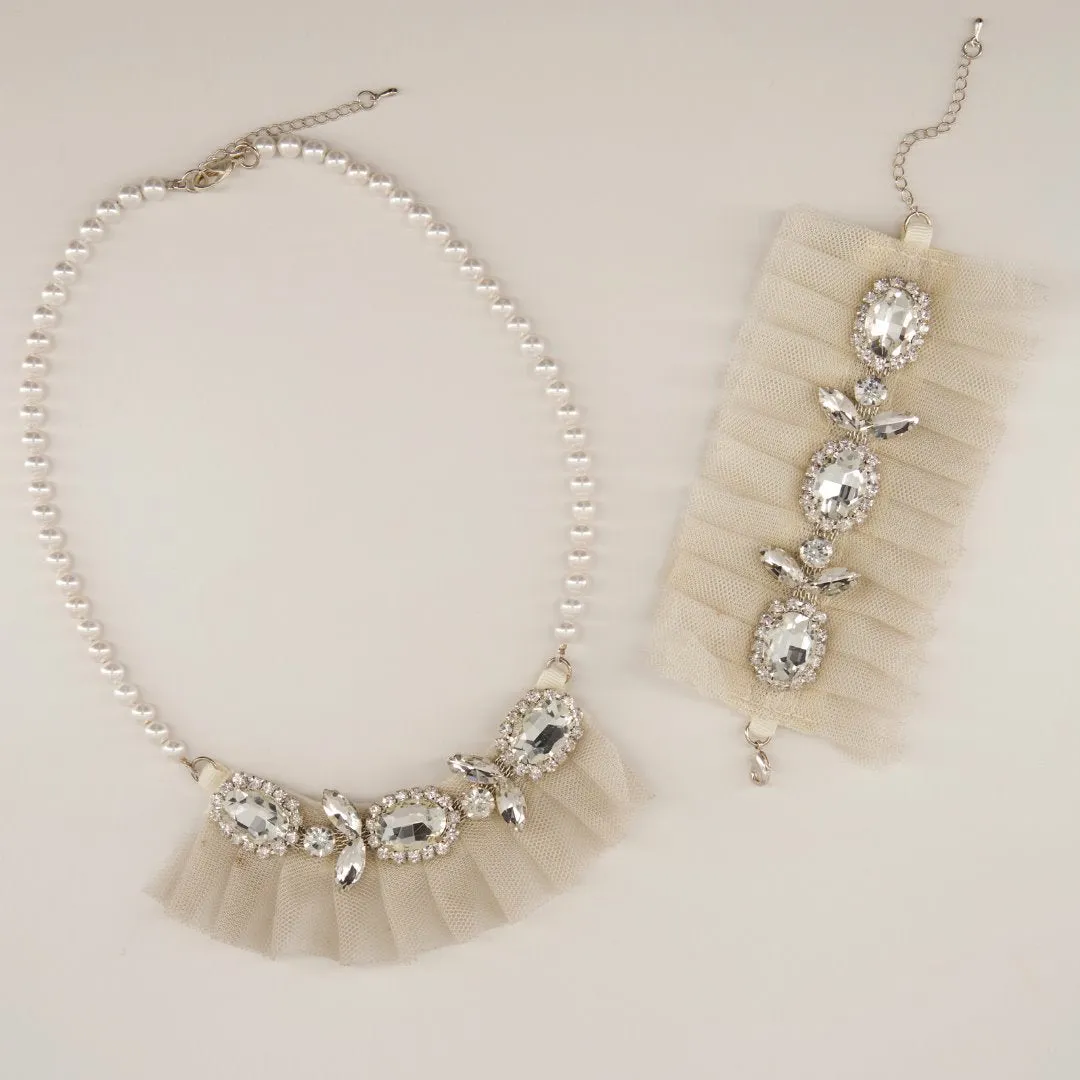 The Elska Diamante and Pearl Designer Bracelet