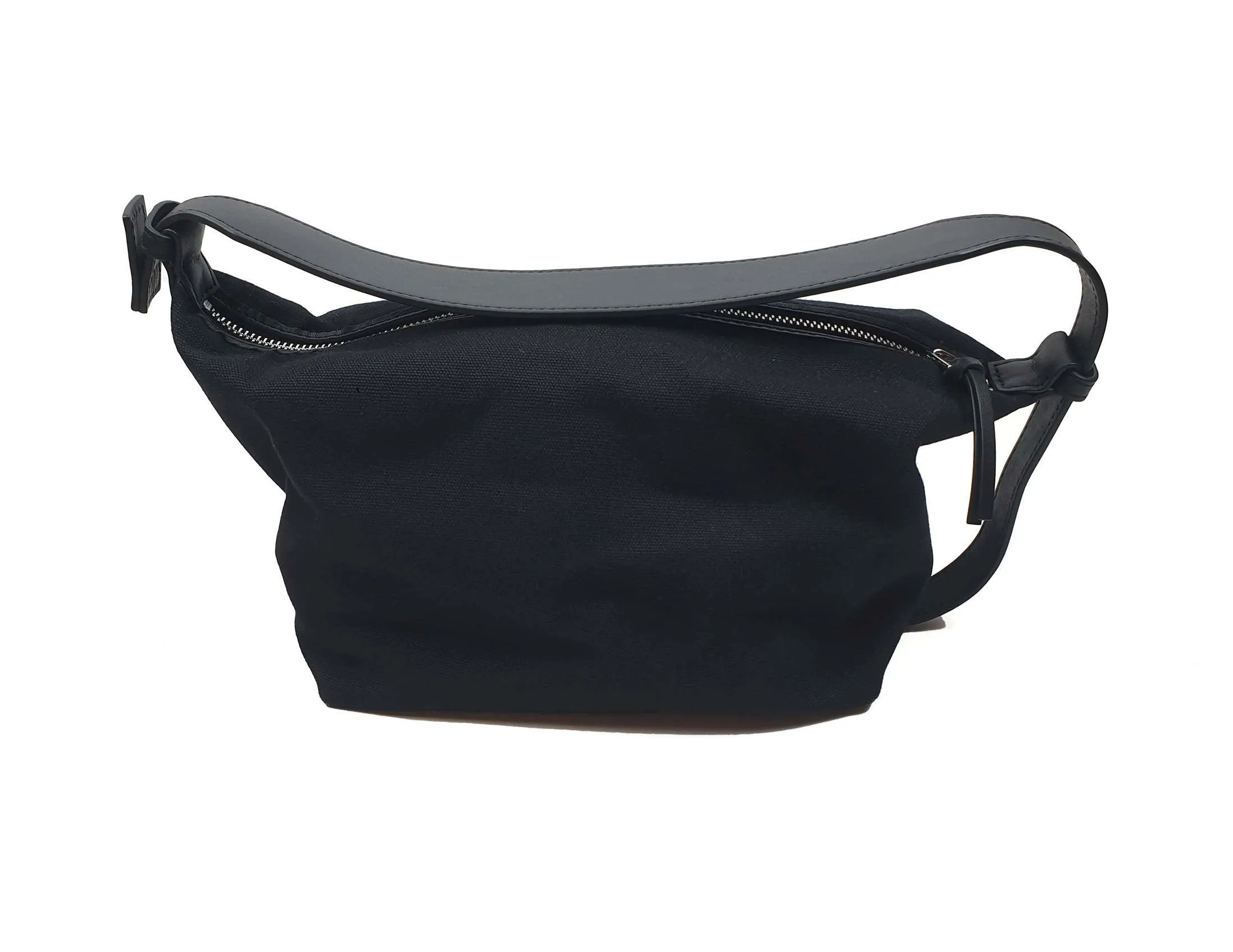 The Horse black canvas and leather shoulder bag