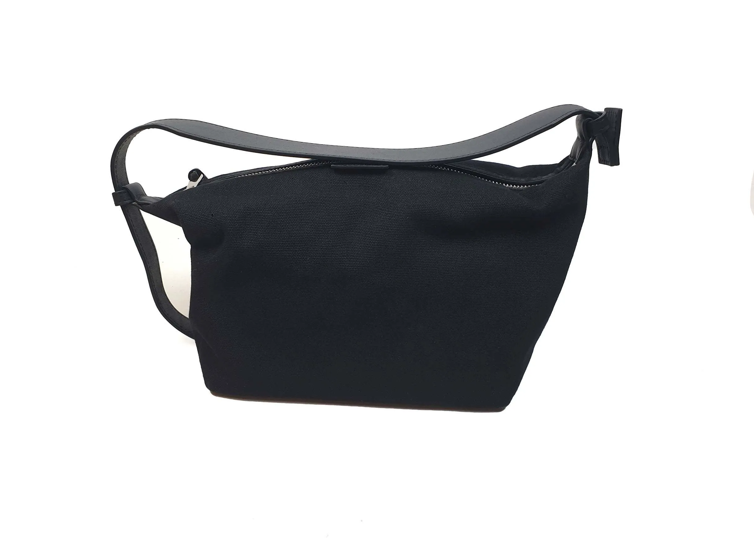 The Horse black canvas and leather shoulder bag