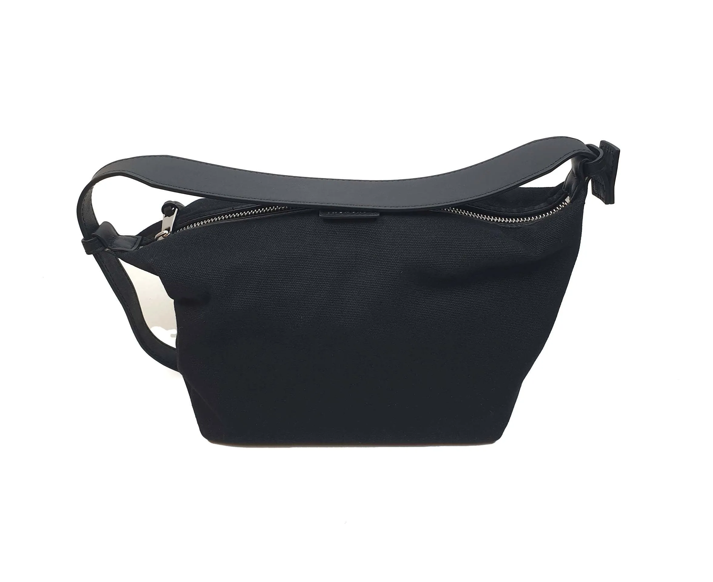 The Horse black canvas and leather shoulder bag