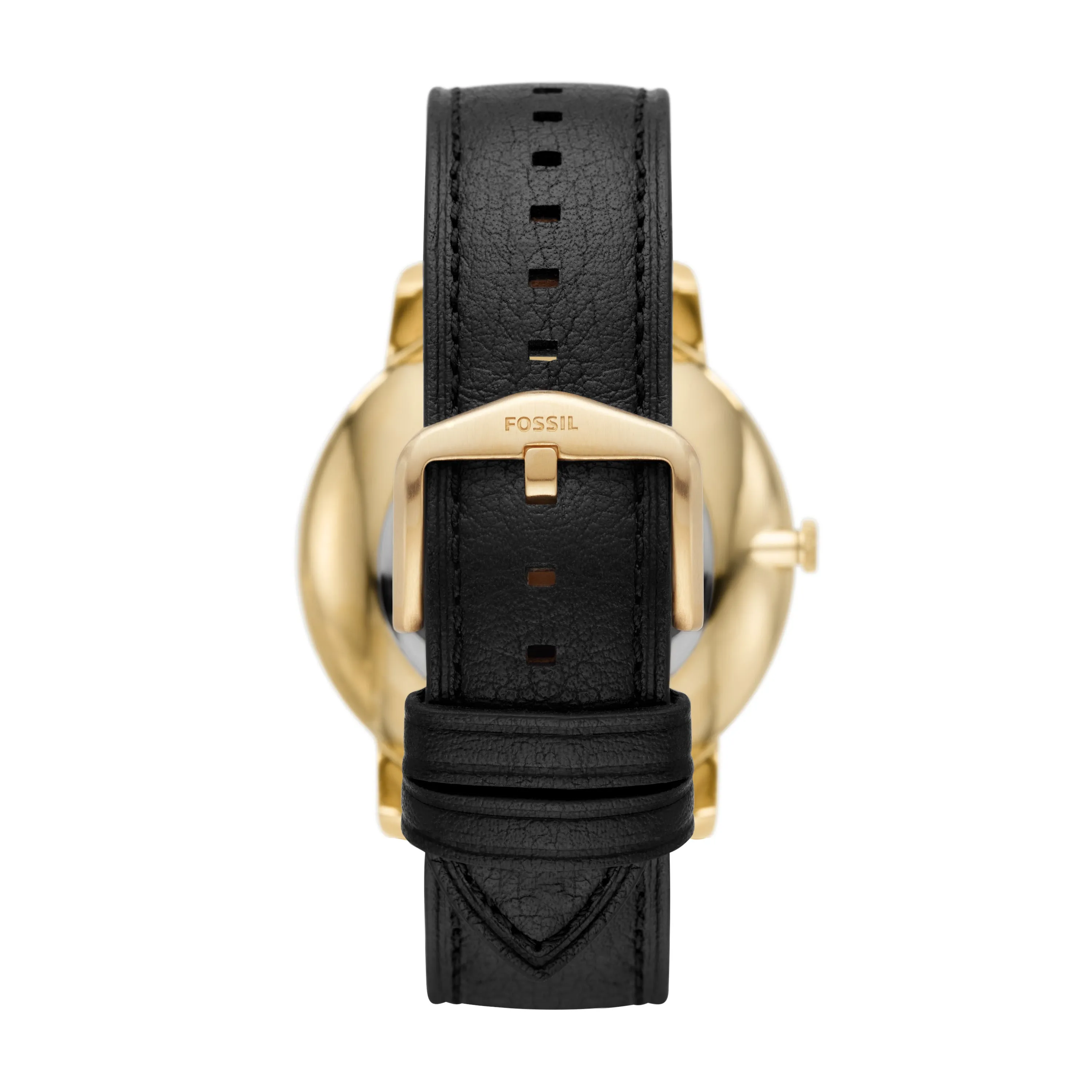 The Minimalist Solar-Powered Black Leather Watch