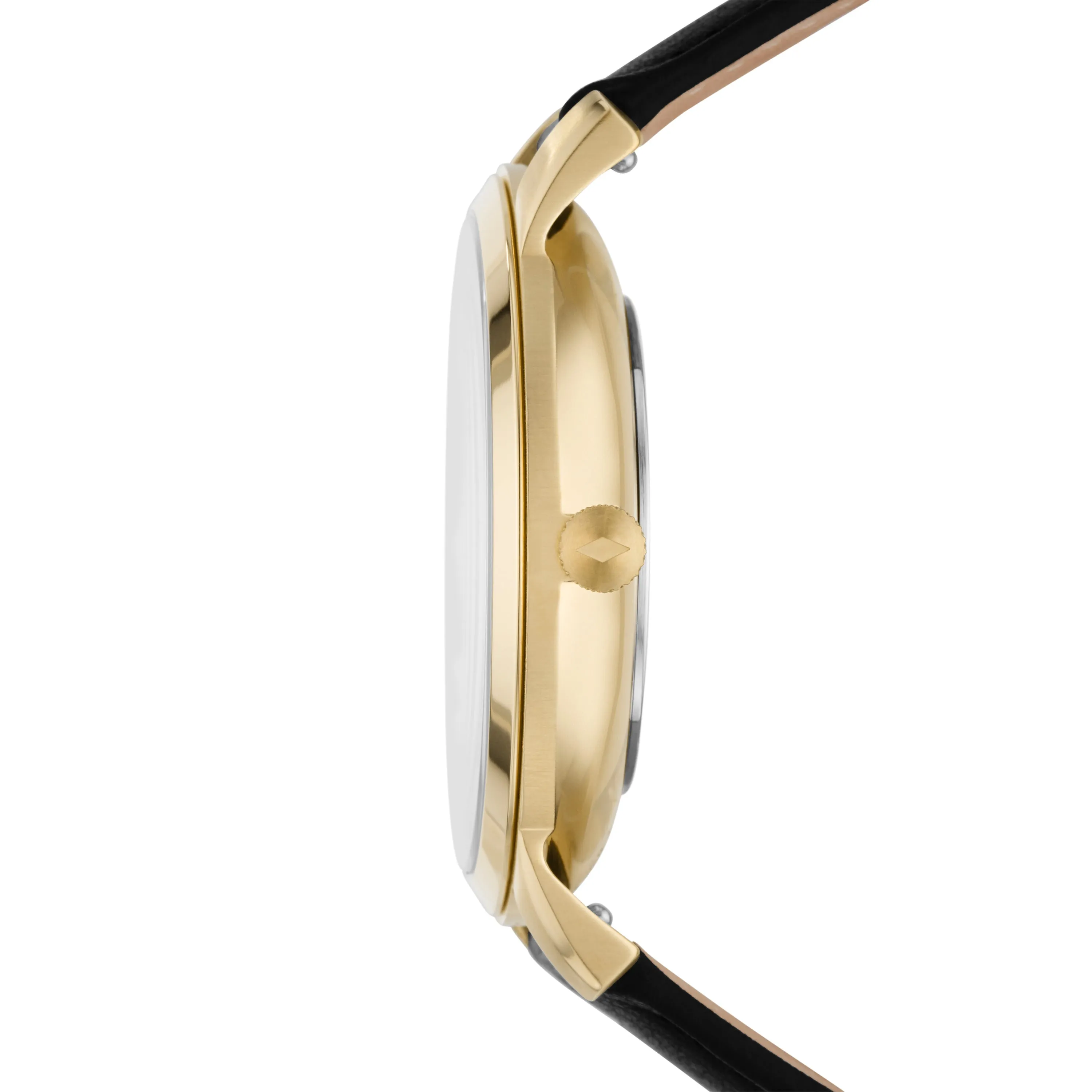The Minimalist Solar-Powered Black Leather Watch