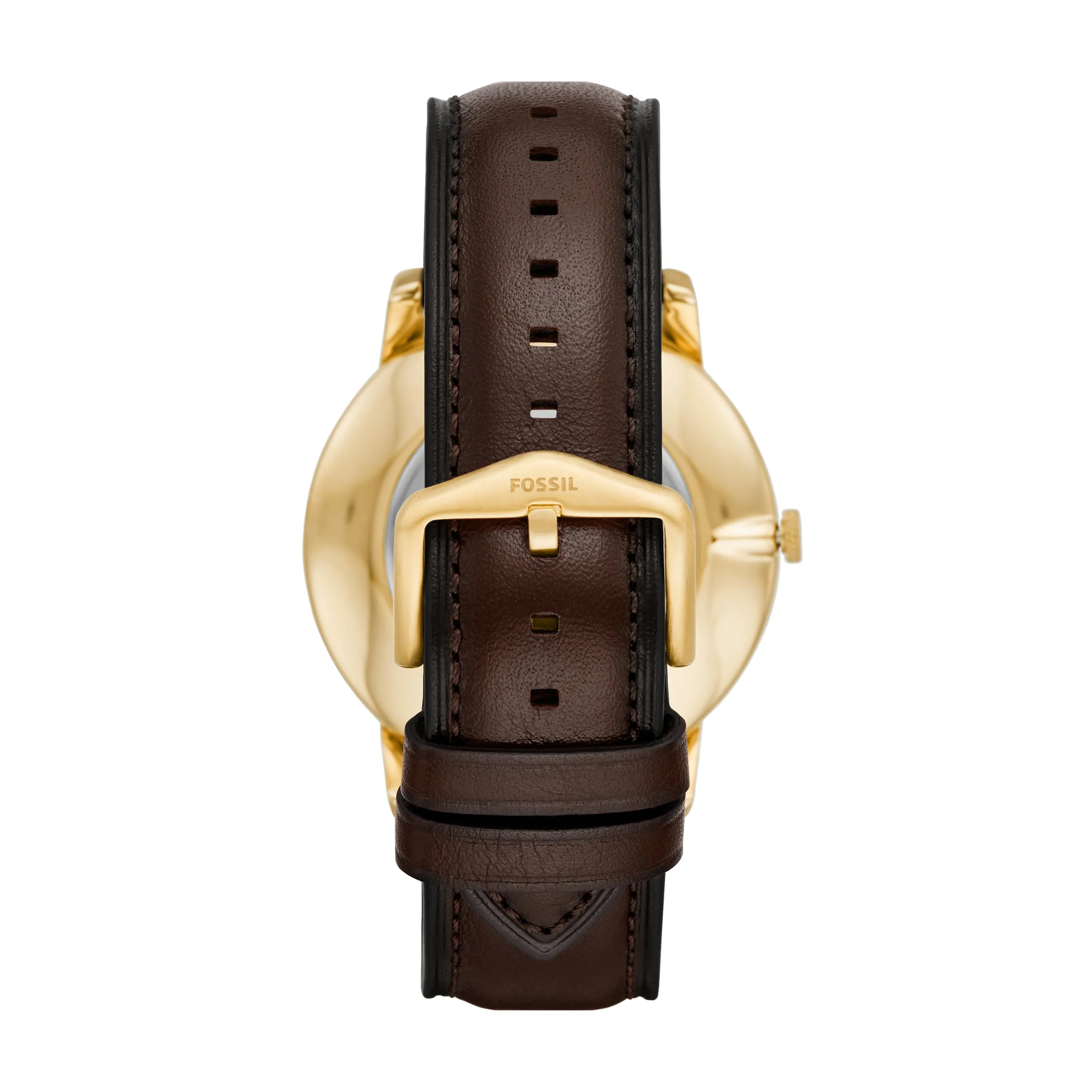 The Minimalist Three-Hand Brown Leather Watch