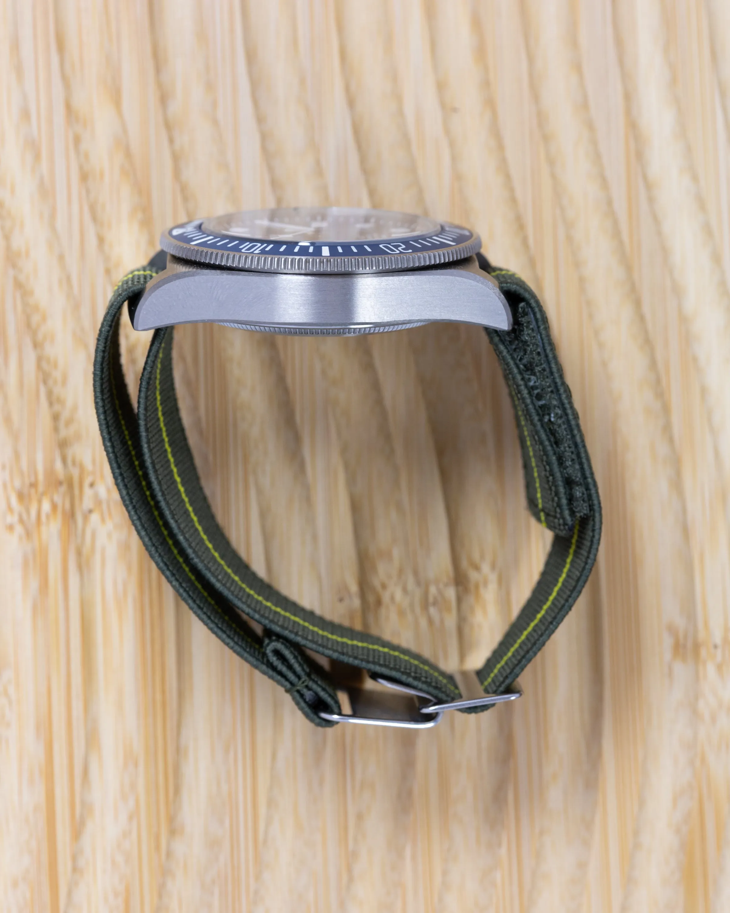 The Trooper Fixed Lugs Elastic Strap - Blue White