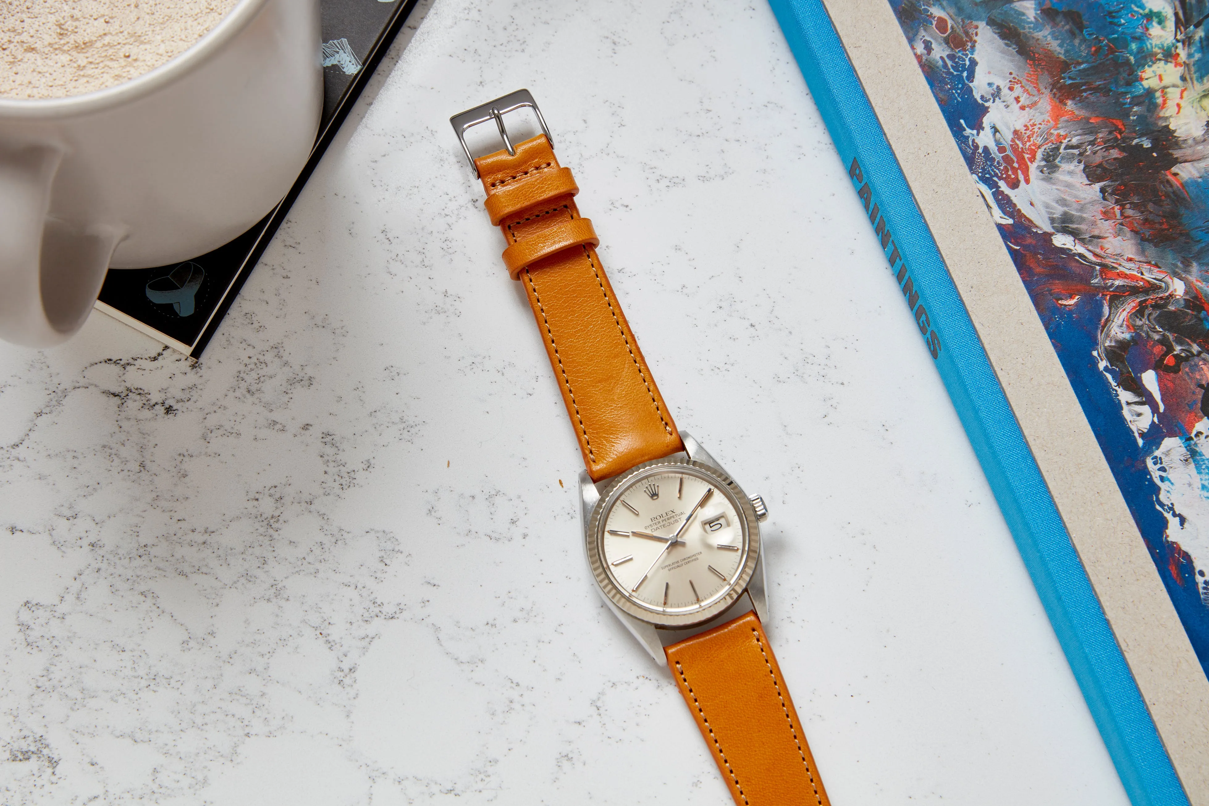 The Windermere Oak Tanned Watch Strap