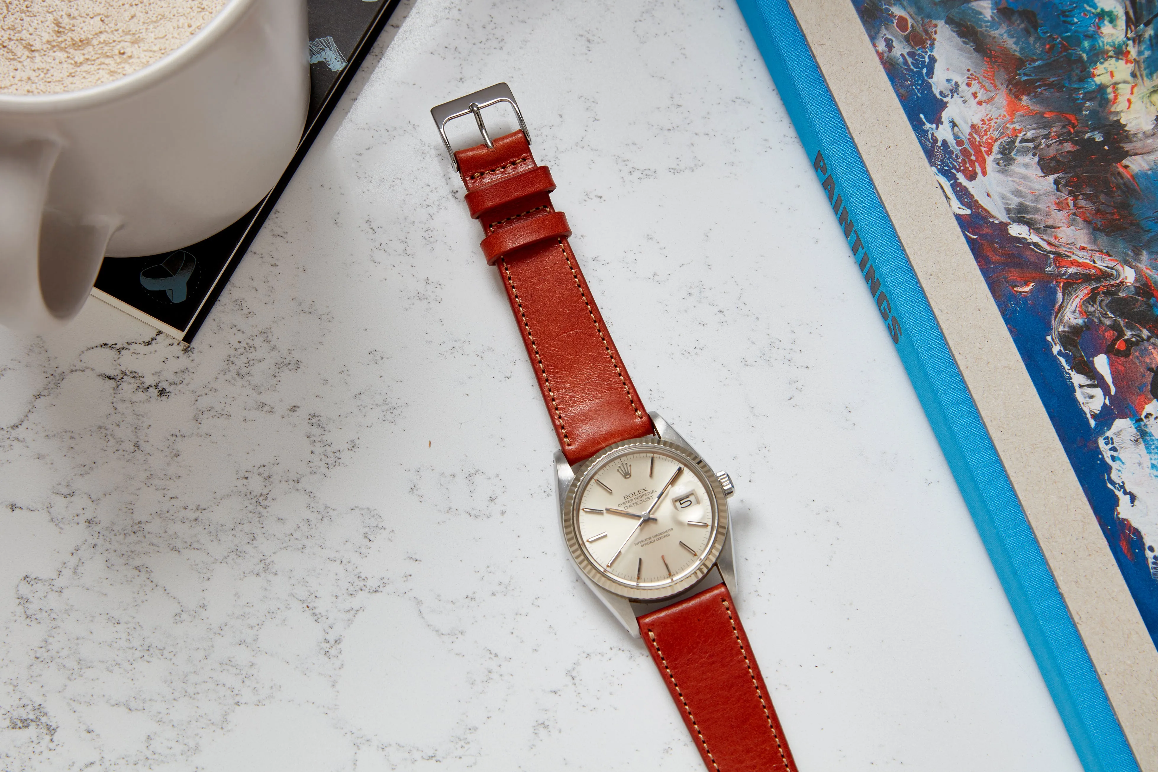 The Windermere Oak Tanned Watch Strap