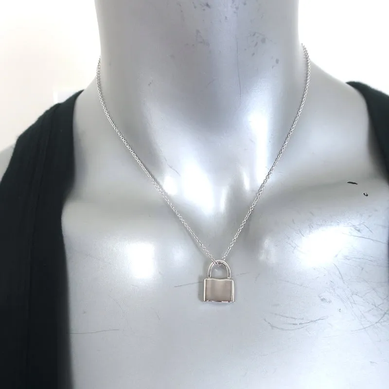 Tiffany & Co. 1837 Padlock Necklace Sterling Silver