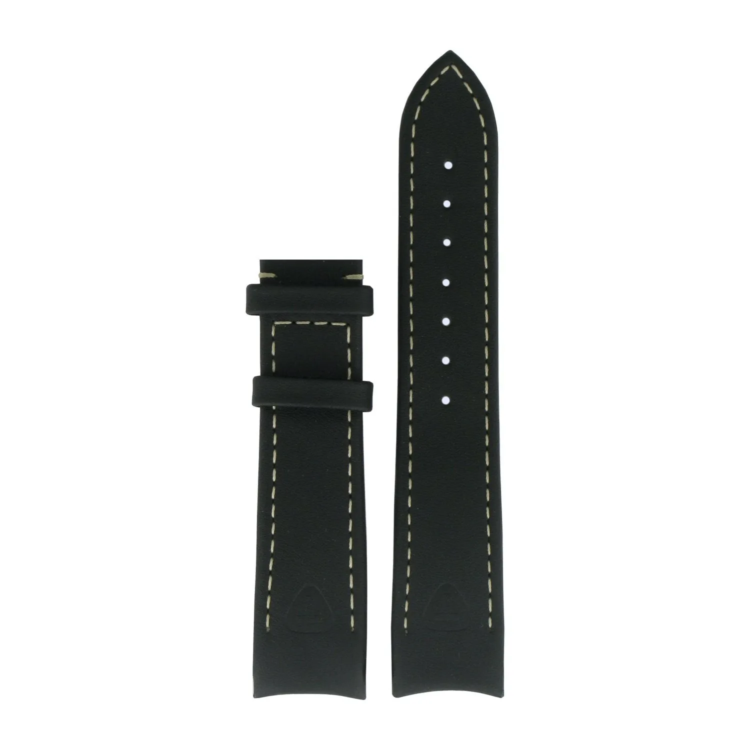 Tissot 20mm Silen-T Black Leather Strap without Buckle