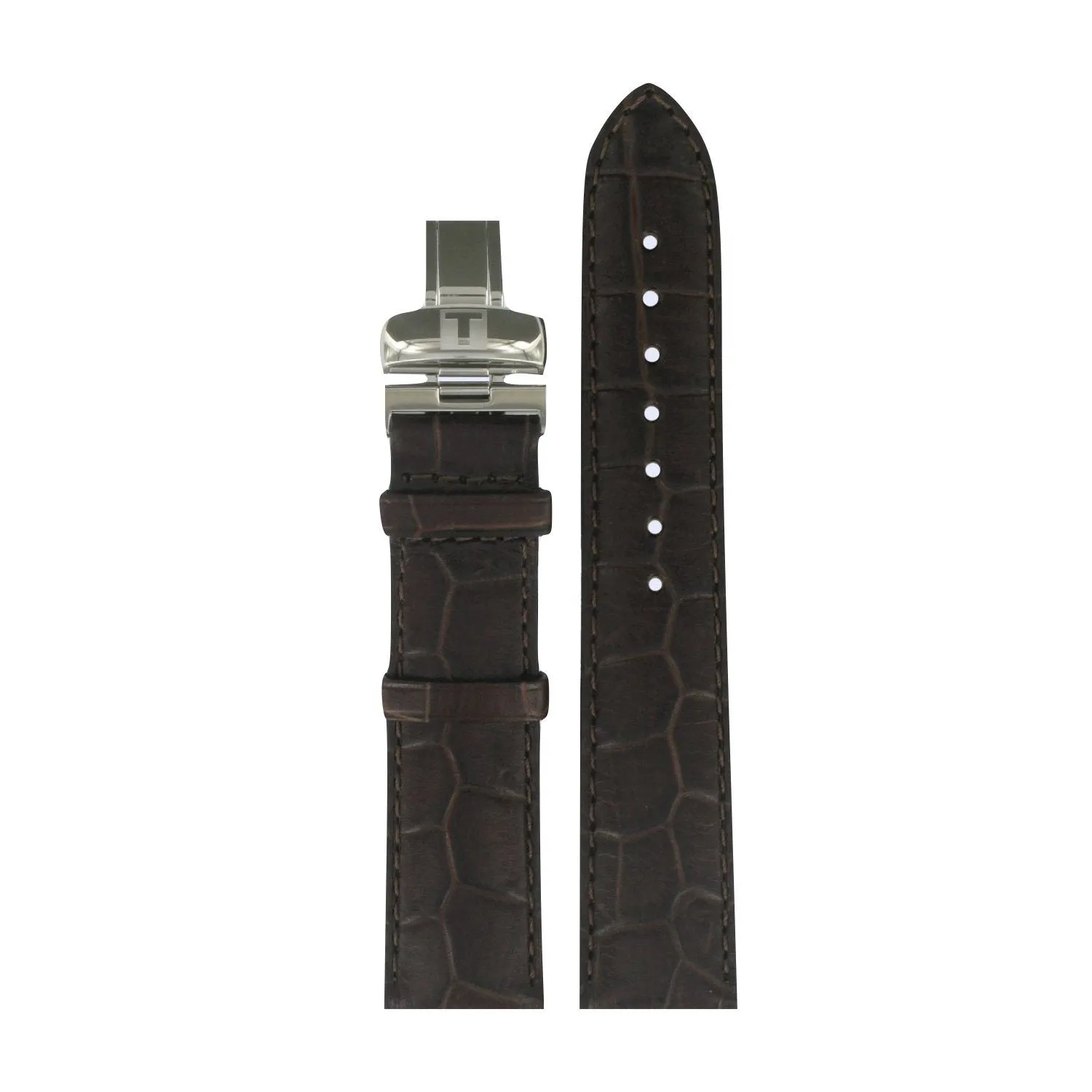Tissot 20mm T-Lord Brown Leather Strap