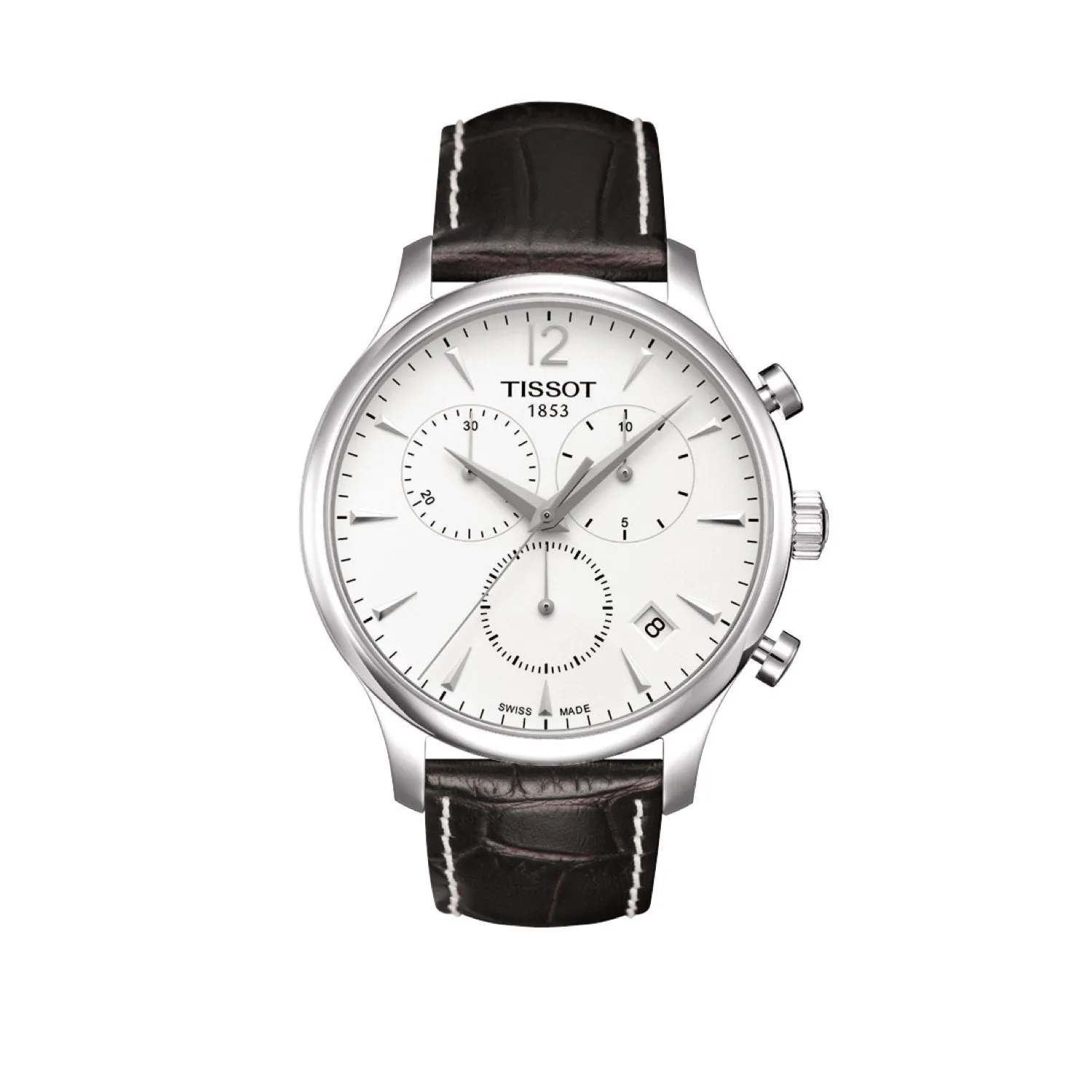 Tissot 20mm Tradition Brown Leather Strap without Buckle