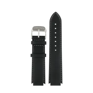 Tissot 22mm Atollo Black Leather Strap
