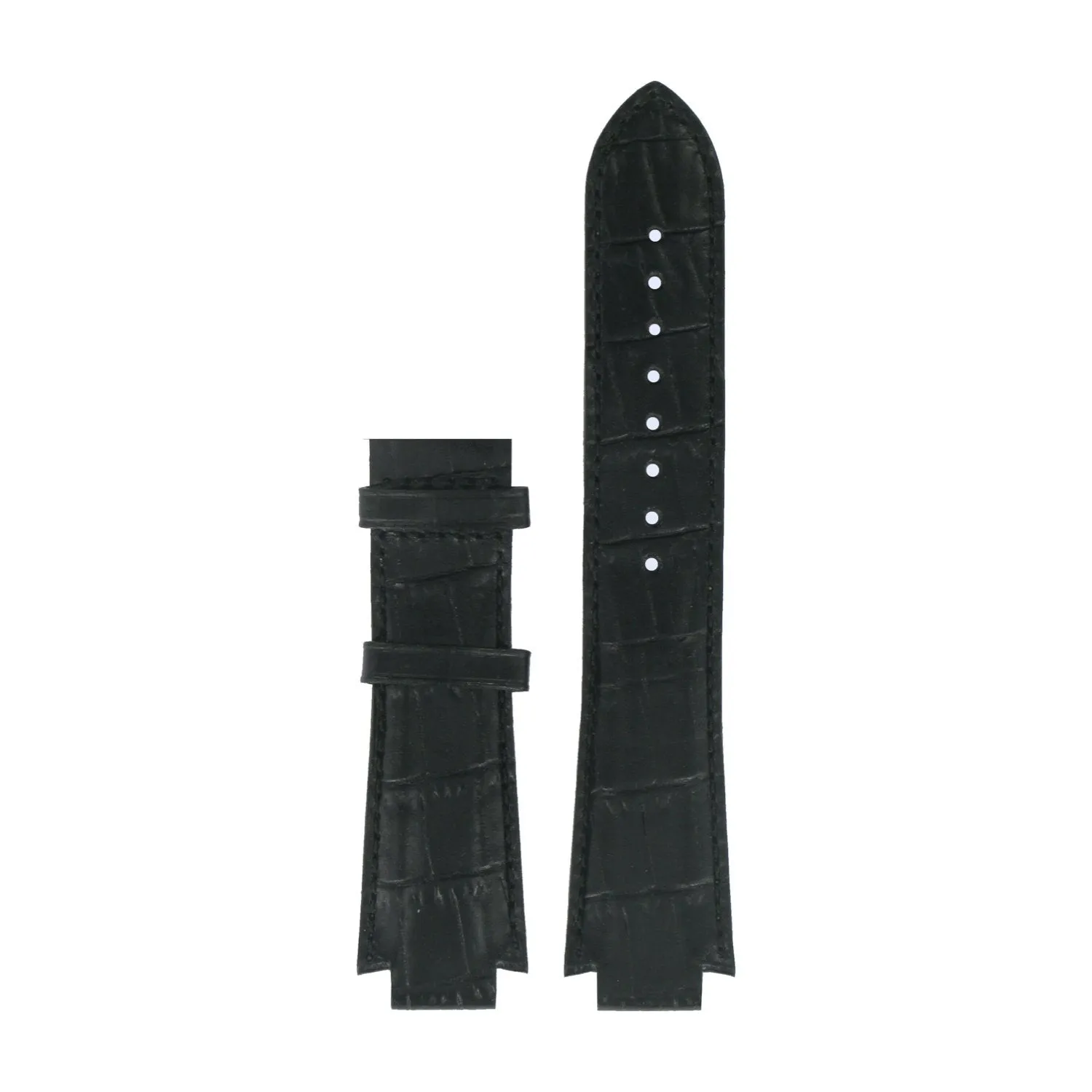 Tissot 22mm PRS 516 Black leather XL strap without buckle