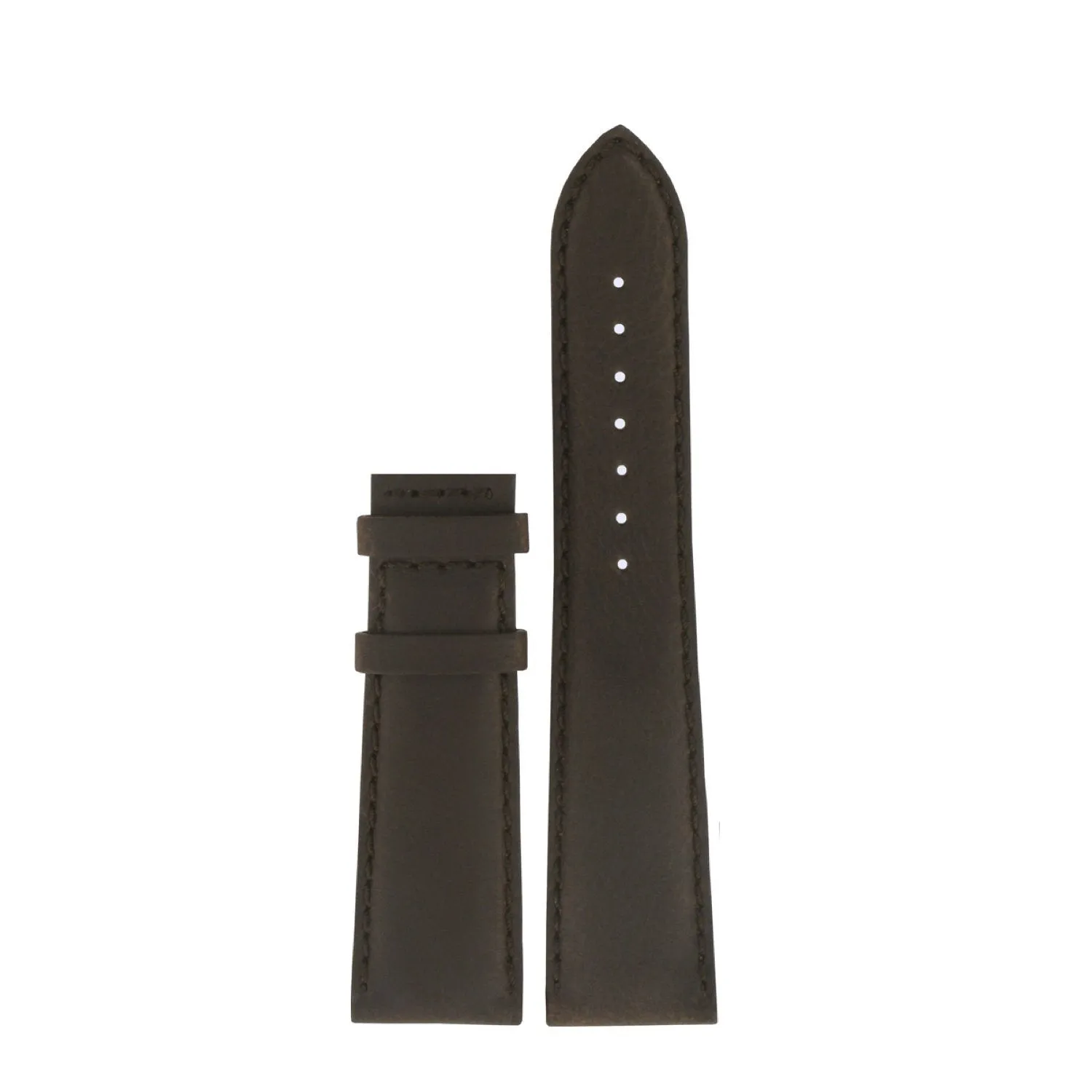 Tissot 22mm Quadrato ll Brown Leather Strap without Buckle