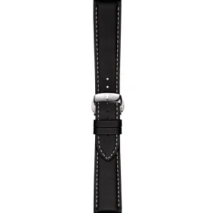 TISSOT GENTLEMAN POWERMATIC 80 SILICIUM 21MM BLACK LEATHER BAND