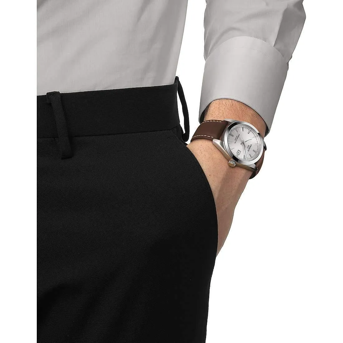 Tissot Gentleman Powermatic 80 Silicium Automatic Men's Watch T1274071603100