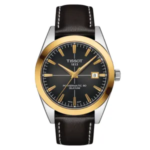 Tissot Gentleman Powermatic 80 Silicium Solid 18K Gold Bezel Automatic Men's Watch T9274074606101