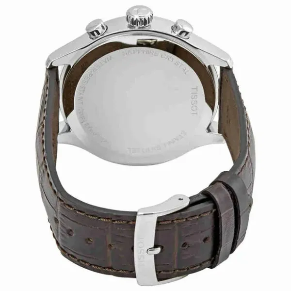 Tissot XL Classic Brown Leather Strap Blue Dial Chronograph Quartz Watch for Men's - T116.617.16.047.00