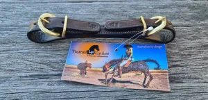 Toprail Equine Curb Strap Leather with Buckle Ends
