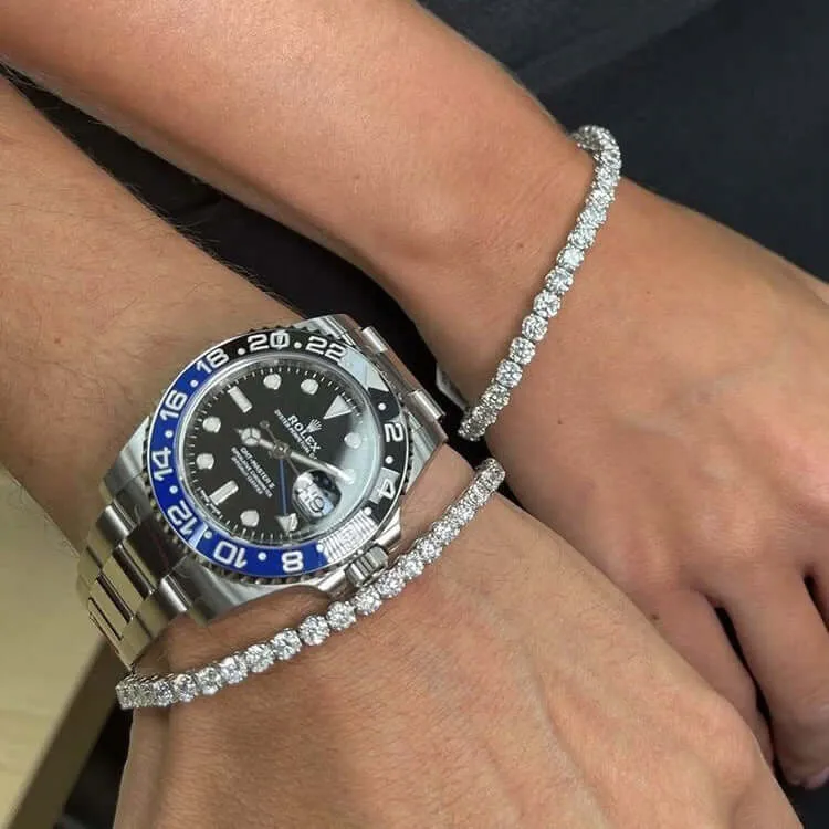 Trendy Hip Hop Tennis Bracelet Men and Women
