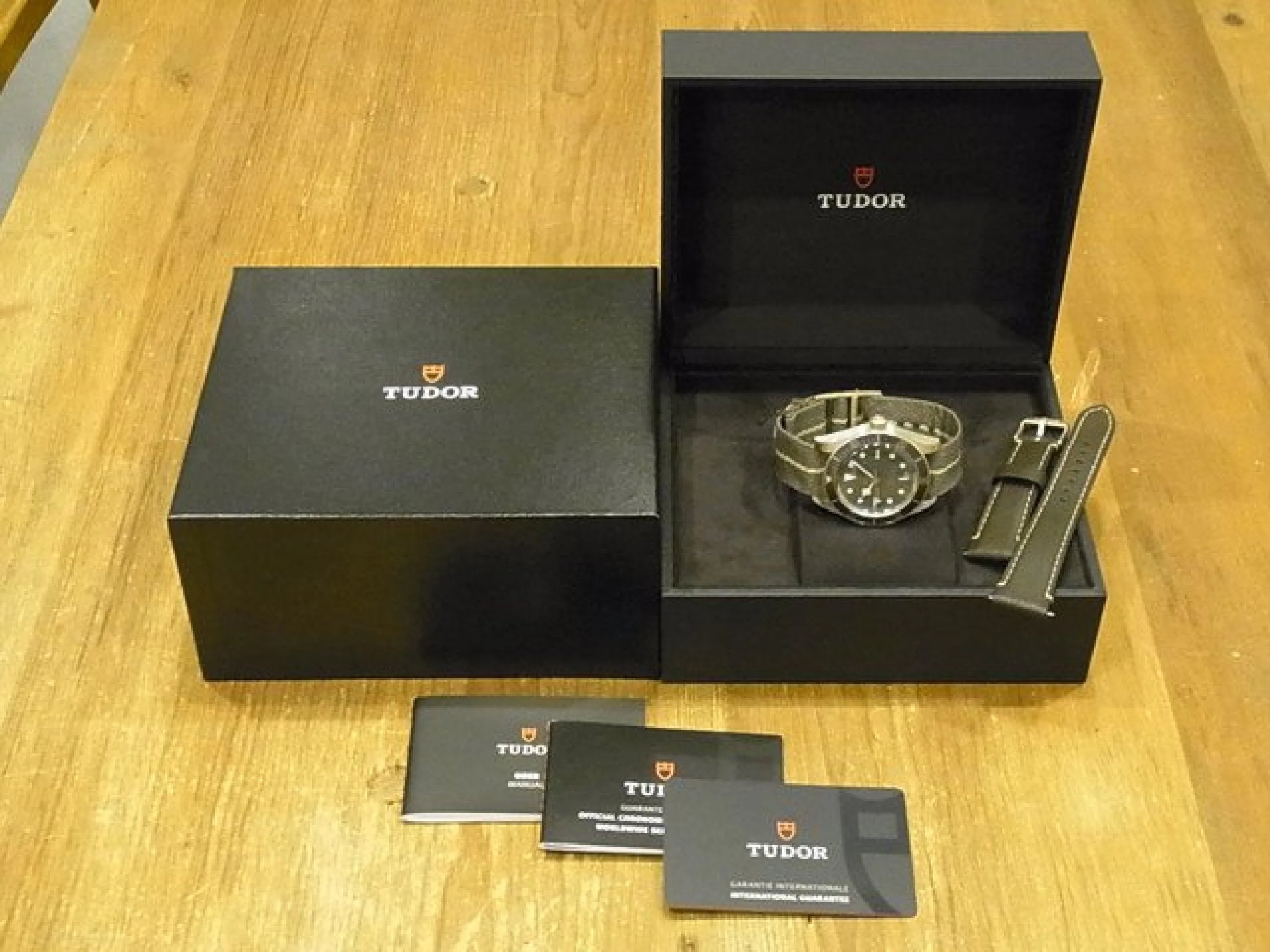 TUDOR Black Bay Fifty-Eight 925 fabric strap 79010SG leather strap Mens 184790700