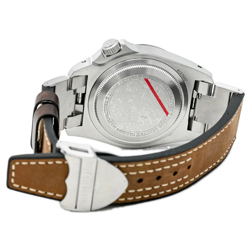 Tudor Men's Black Bay P01 Stainless Steel 42 Black Dot Dial Watch Reference #: M70150