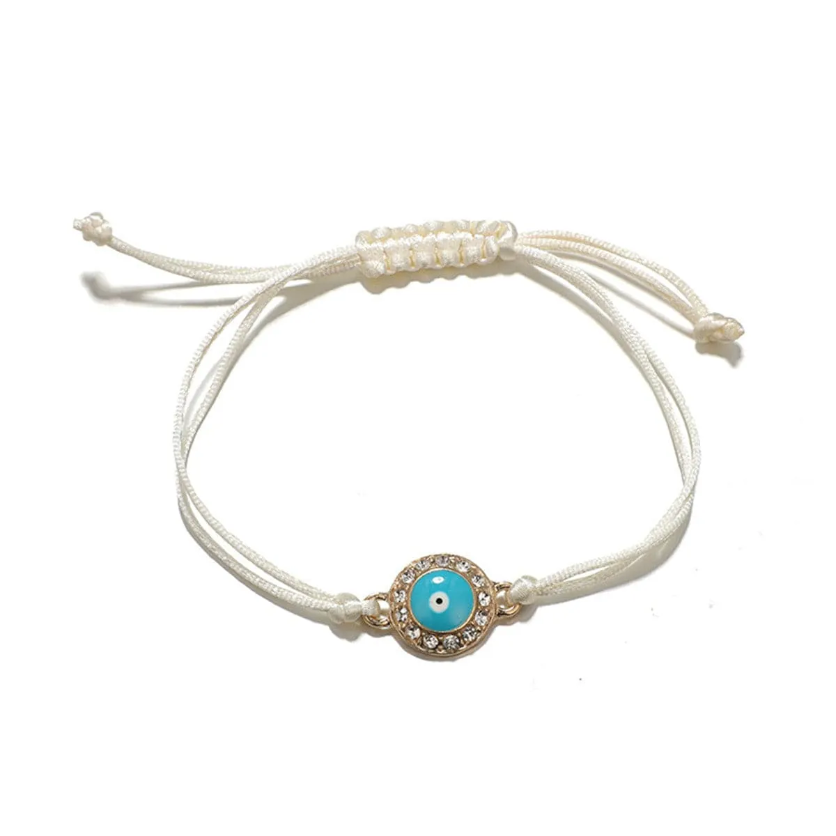 Turquoise & 18K Gold-Plated Hamsa Heart Bracelet Set