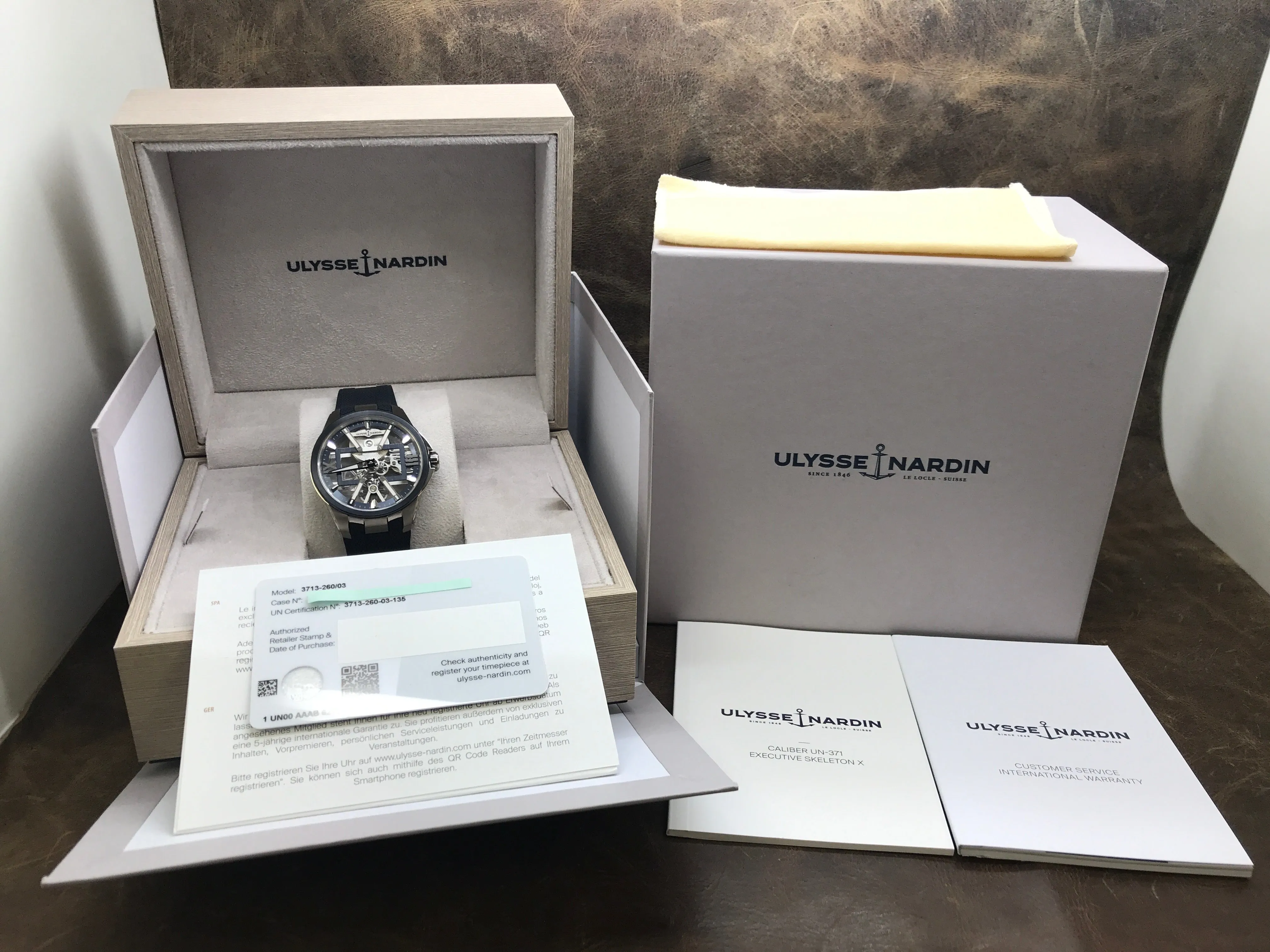 Ulysse Nardin Blast Skeleton X 3713-260/03 Skeletonized Dial Manual-wind Men's Watch