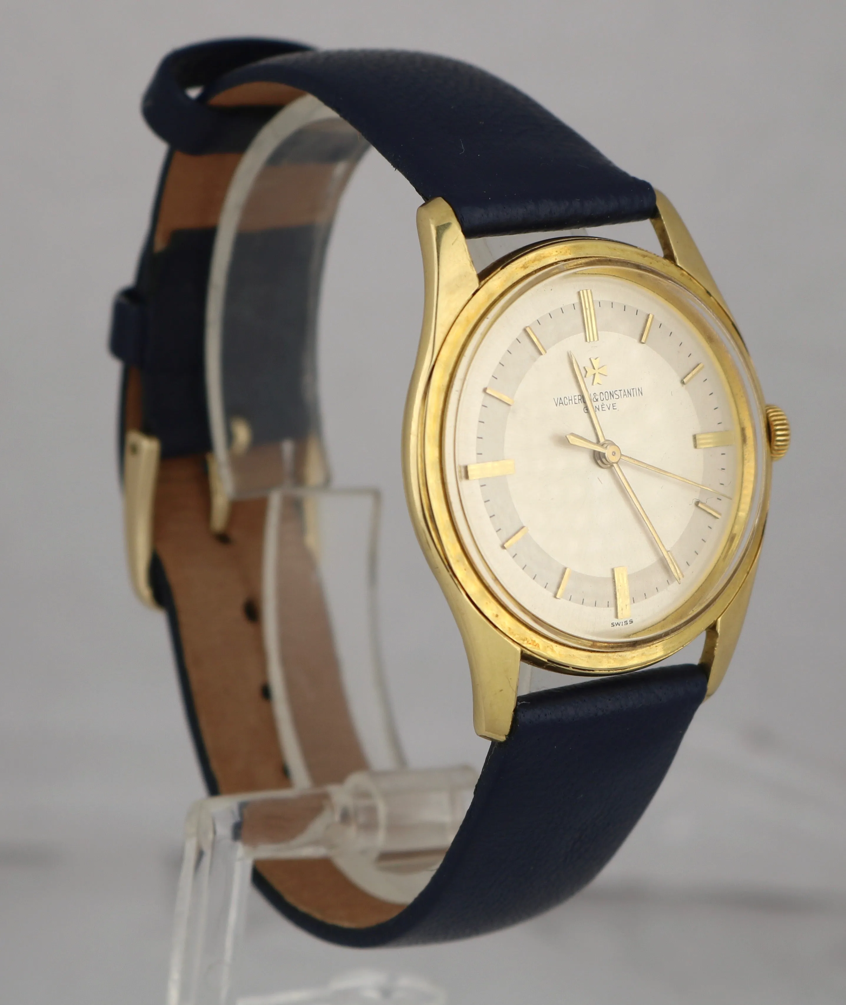 Vacheron Constantin Dress 18K Yellow Gold 33mm 6509 Silver Round Watch Cal. 1002