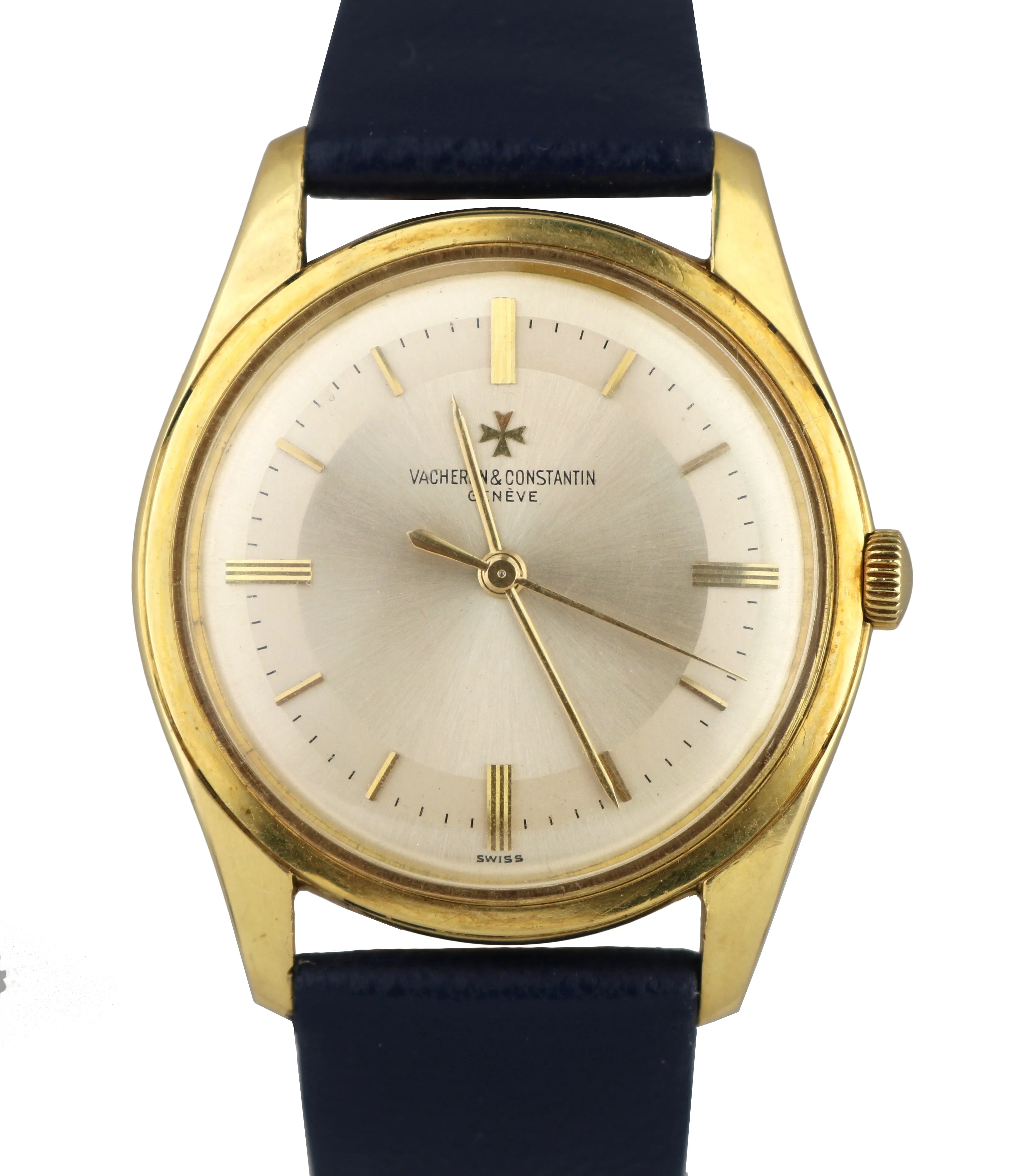 Vacheron Constantin Dress 18K Yellow Gold 33mm 6509 Silver Round Watch Cal. 1002