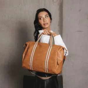 Vegan Leather Overnight Bag