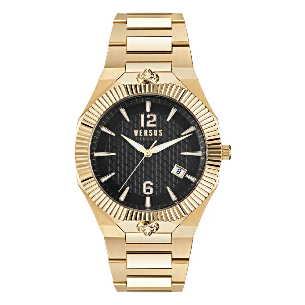 Versus Echo Park Men Black And Silver Watch