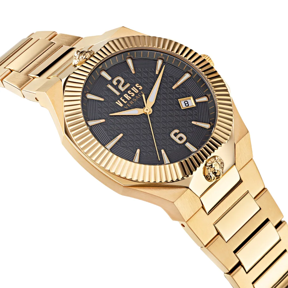 Versus Echo Park Men Black And Silver Watch