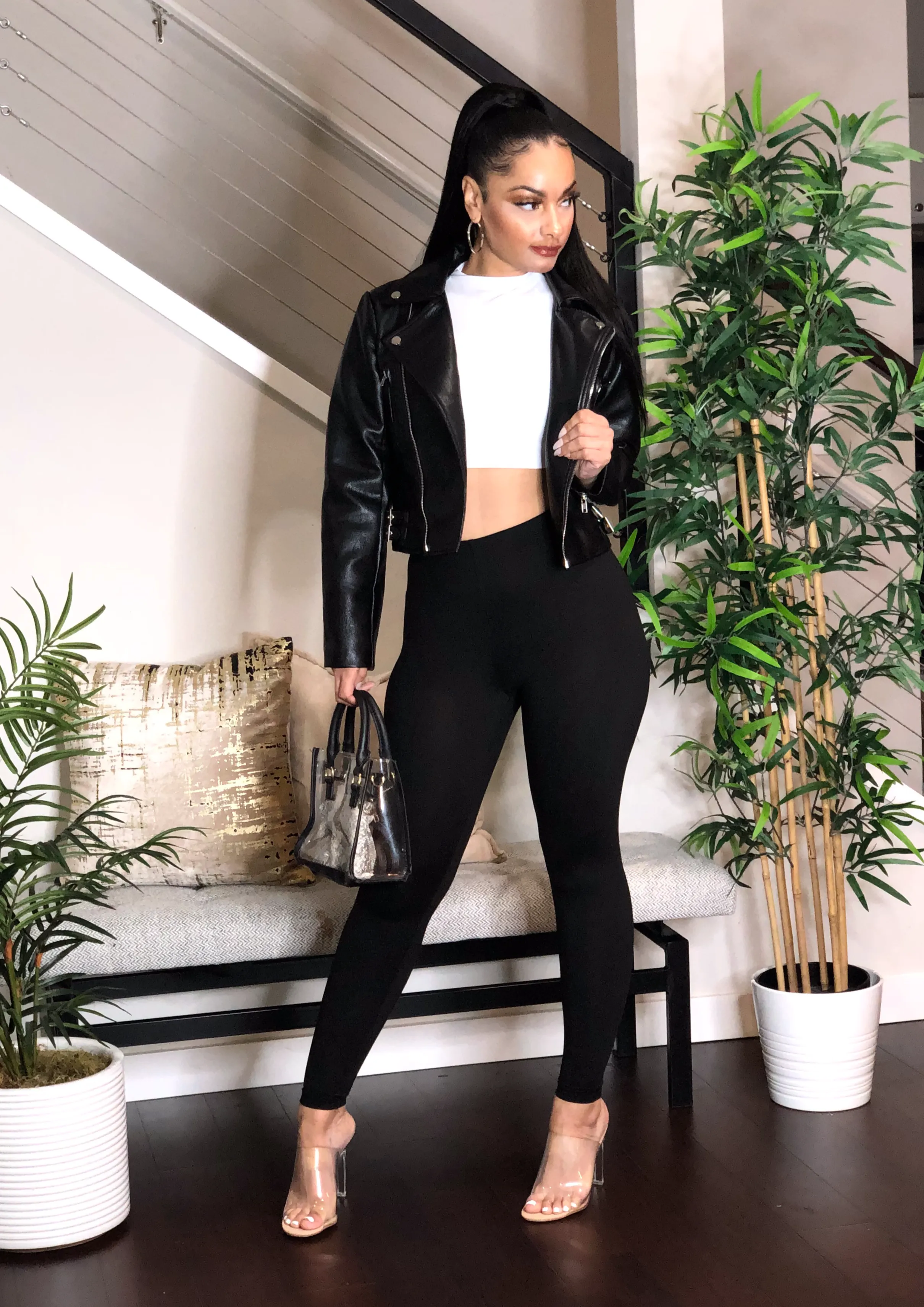 Vibes Vegan Leather Jacket