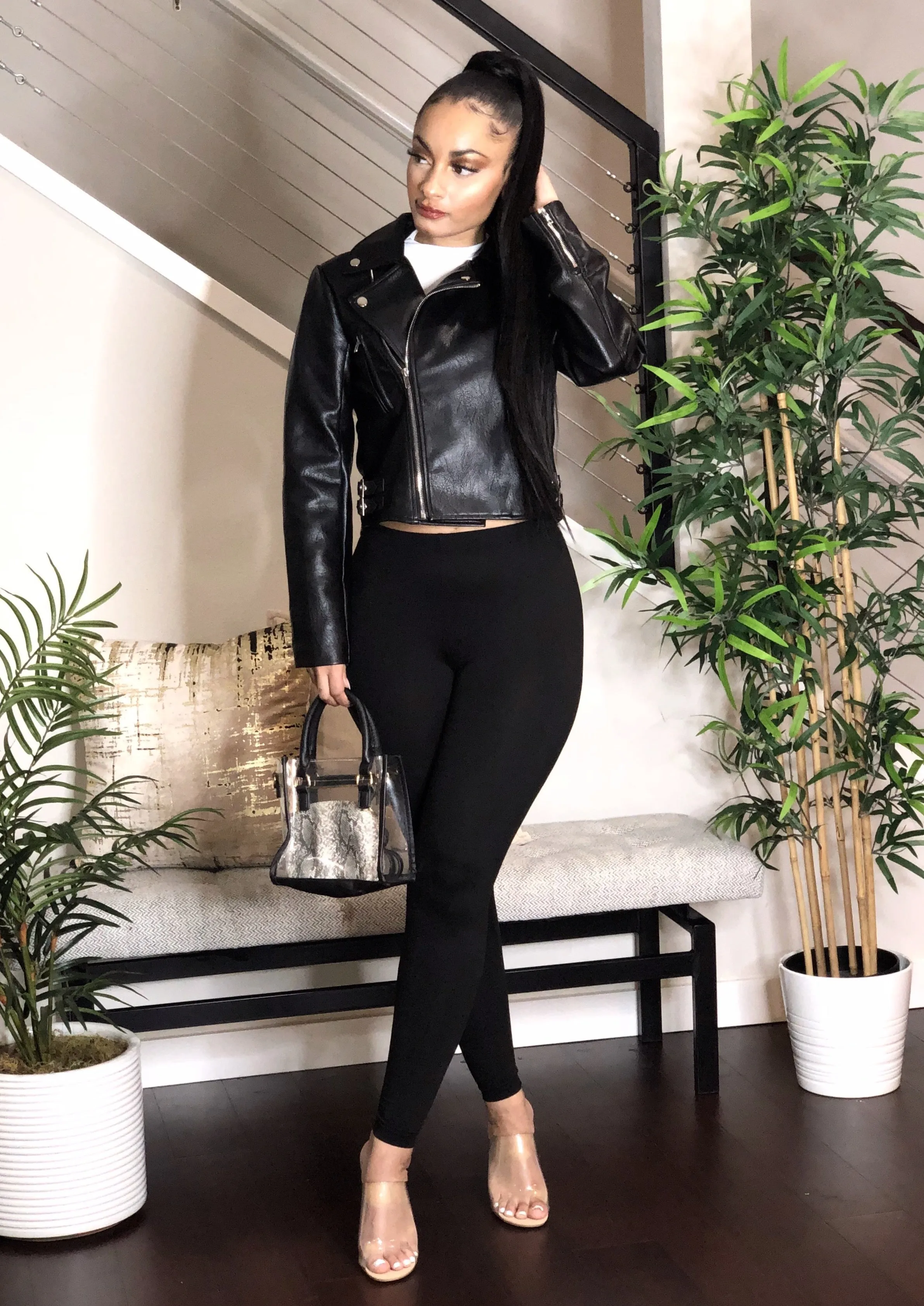 Vibes Vegan Leather Jacket