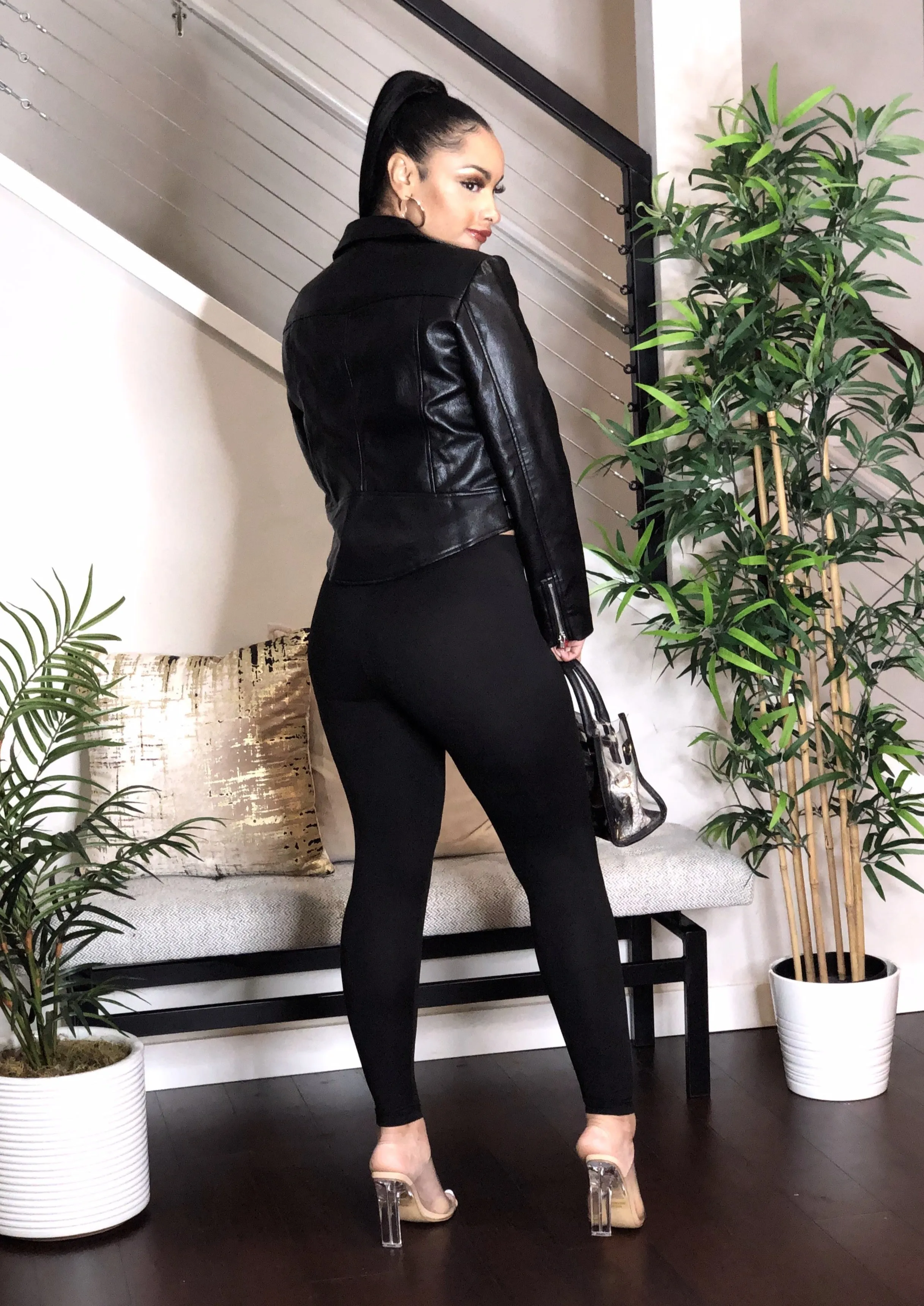 Vibes Vegan Leather Jacket