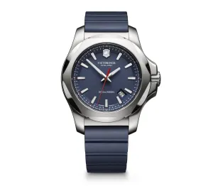 Victorinox I.N.O.X. Blue Dial Blue Rubber Strap Men's Watch