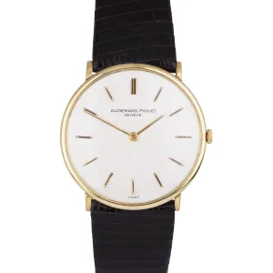 VIntage Audemars Piguet 18K Yellow Gold 31mm ULTRA THIN Mechanical Dress Watch