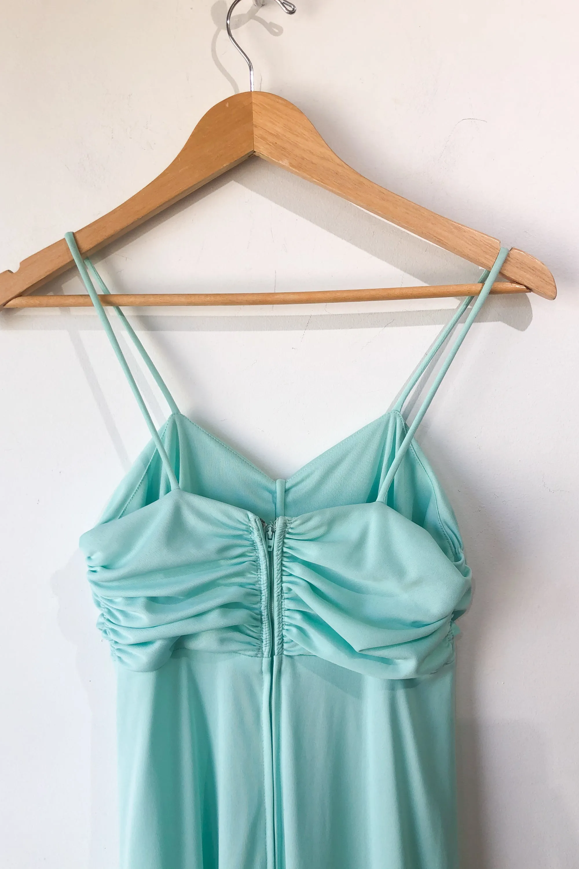 Vintage Mint Green Maxi Dress