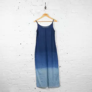 Vintage Women's Gradient 90's Strap Denim Dress - Blue - UK 8