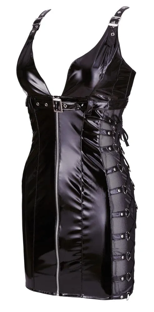 Vinyl Dress- Sheer Sides
