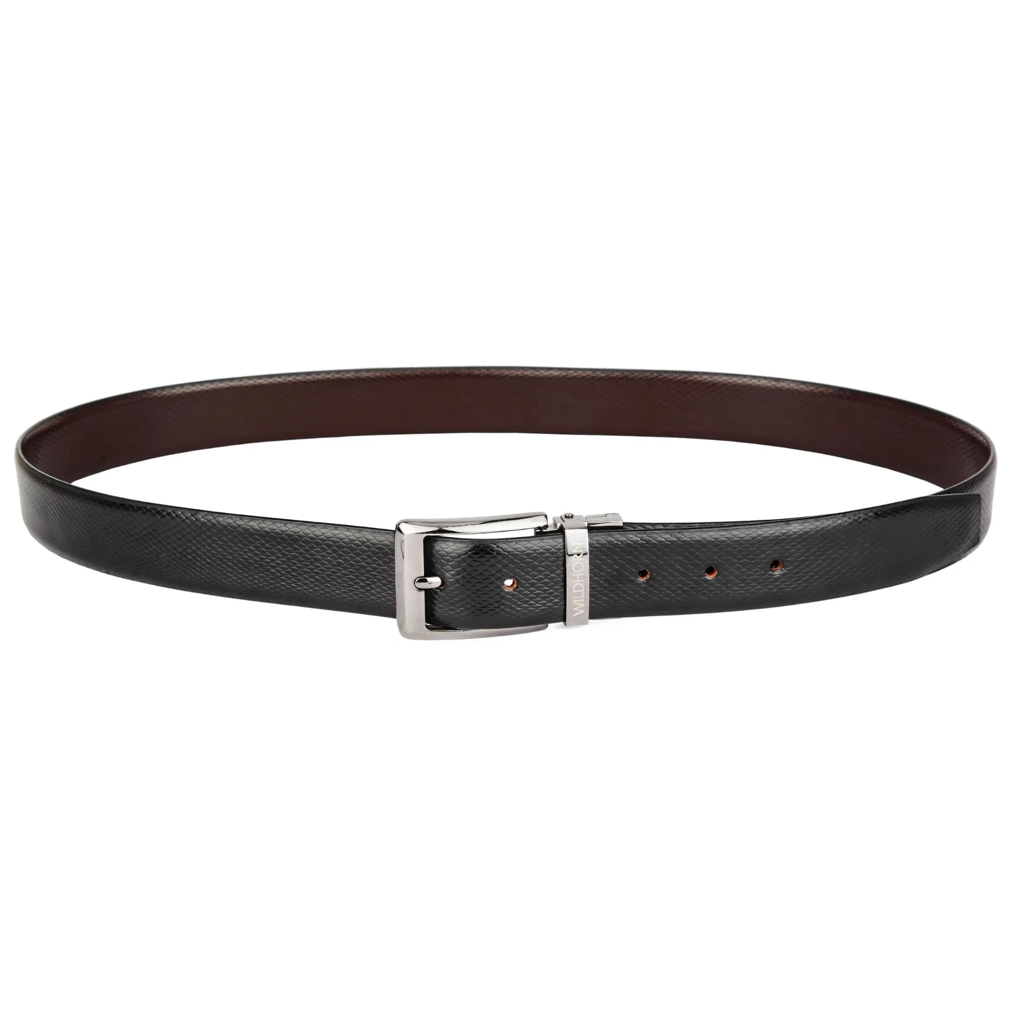WILDHORN Premium Reversible Leather Belt for Men