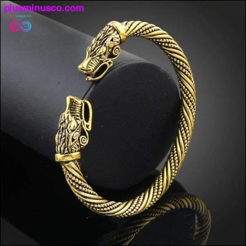 Wolf Head Bracelet Indian Jewelry Fashion Accessories Viking