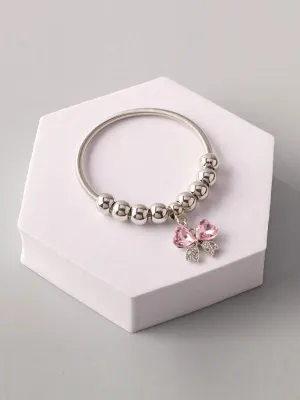 WOMEN'S FASHION GOLD & SILVER BOWS BRACELET