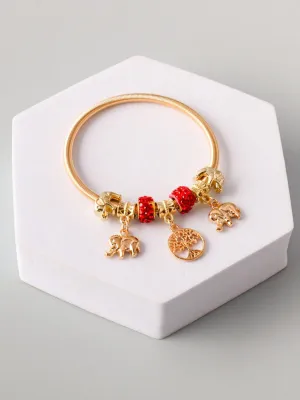 WOMEN'S FASHION GOLD ELEPHANT BRACELET