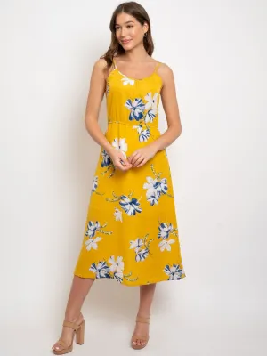 WOMEN'S FLORAL MIDI DRESS